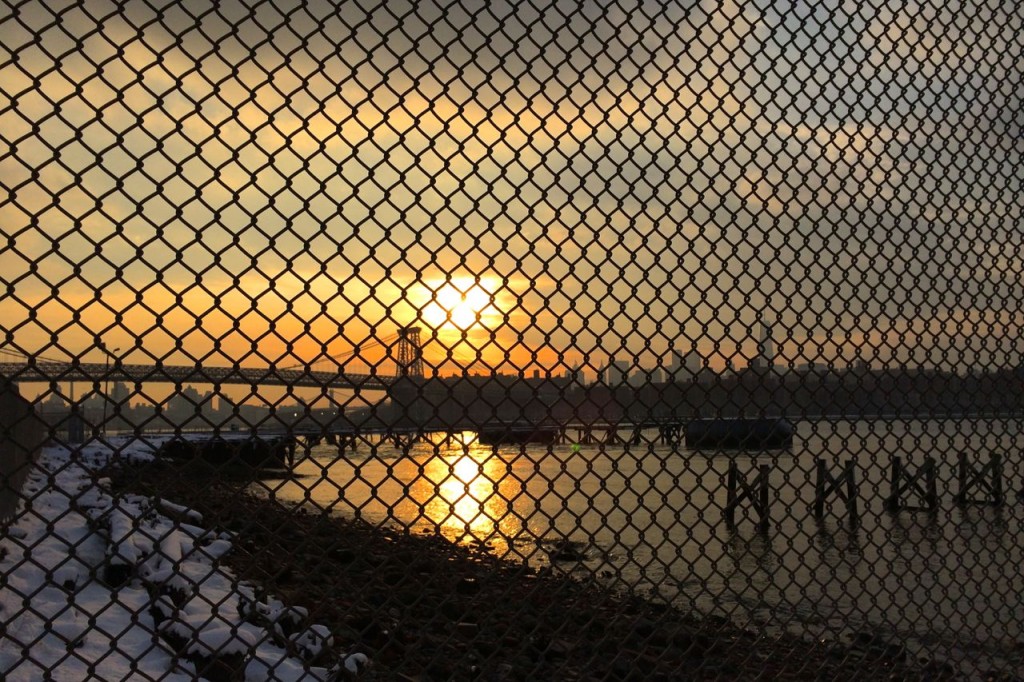 Winter this year left me feeling trapped in a cage, not unlike how you will feel looking at this sunset picture.